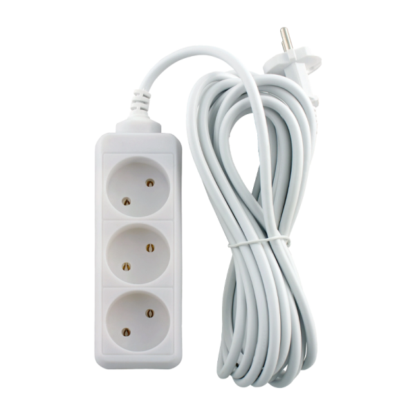 Удлинитель Старт S 3р.С/З 10A 5.0м IP20 белый (1/20)