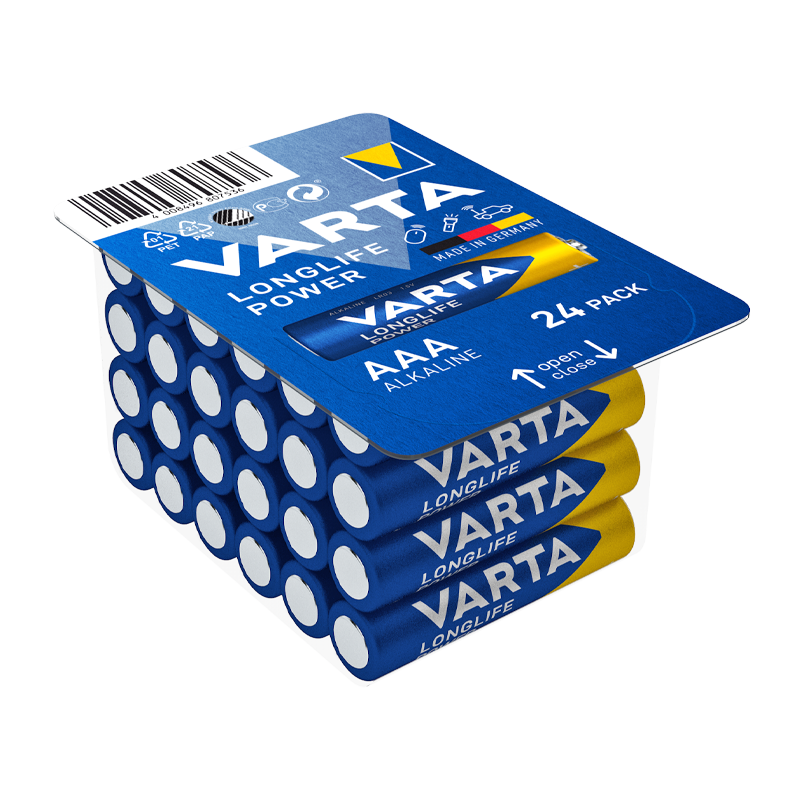 Батарейка Varta LONGLIFE POWER (HIGH ENERGY) LR03 AAA BOX24 Alkaline 1.5V (4903) (24/288)