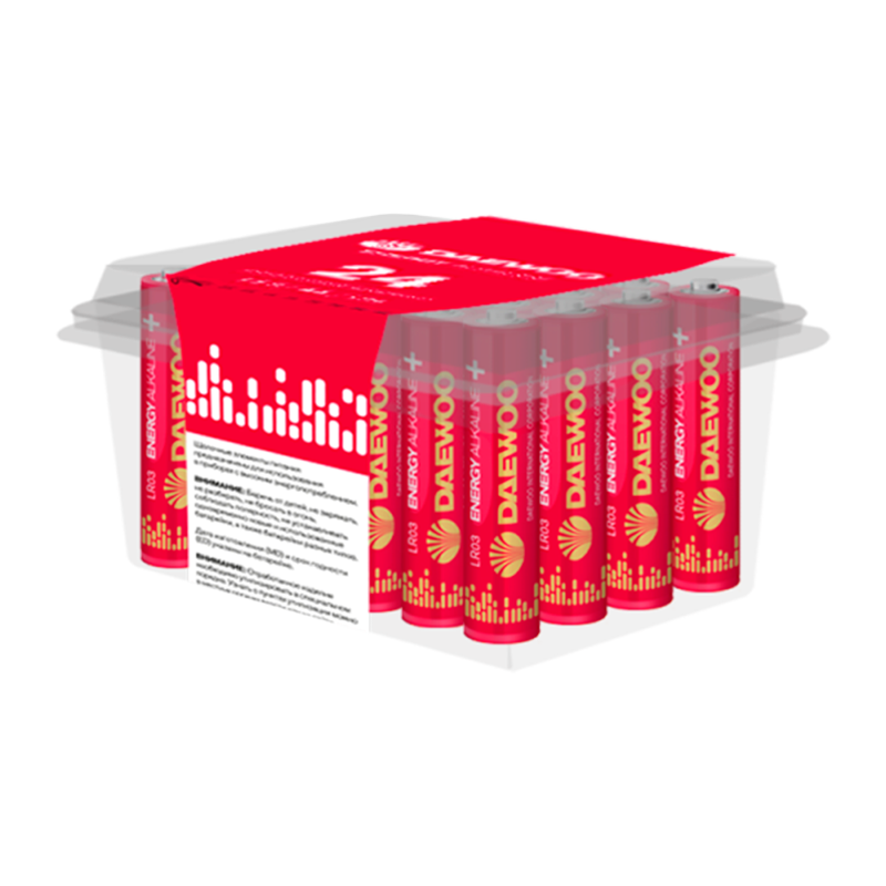 Батарейка Daewoo ENERGY LR03 AAA BOX24 Alkaline 1.5V (24/144/576)