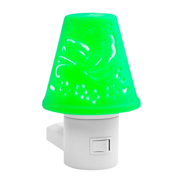 Ночник Camelion NL-194 "Светильник зеленый" 3LED 0.5W 220V в розетку (1/24/96)