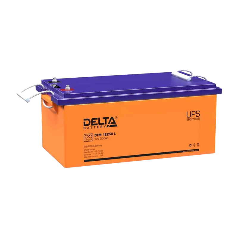 Аккумулятор свинцово-кислотный Delta DTM 12250 L 12V 250Ah