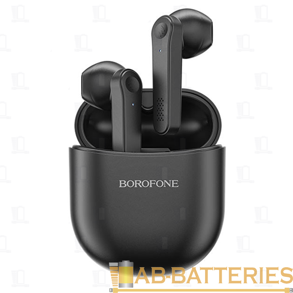 Наушники вставные Borofone BE49 bluetooth 5.0 с микр. черный (1/90)