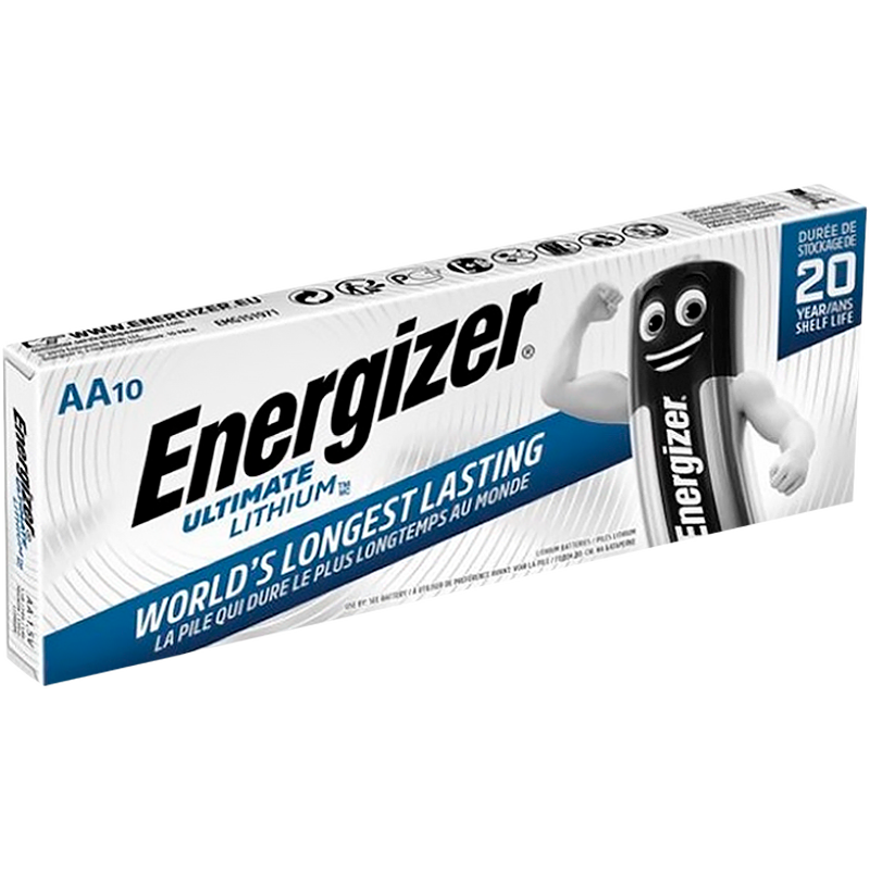 Батарейка Energizer Ultimate FR6 AA BOX10 Lithium 1.5V (10/120)