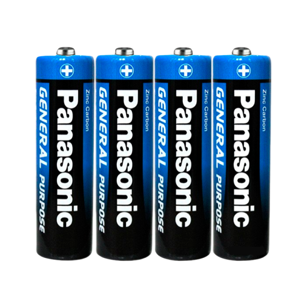 Батарейка Panasonic GENERAL Purpose R6 AA Shrink 4 1.5V (4/60/600)