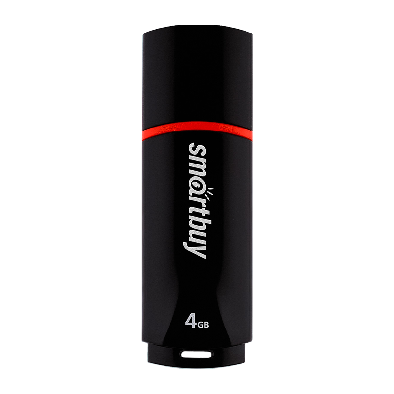 Флеш-накопитель Smartbuy Crown 4GB USB2.0 пластик черный