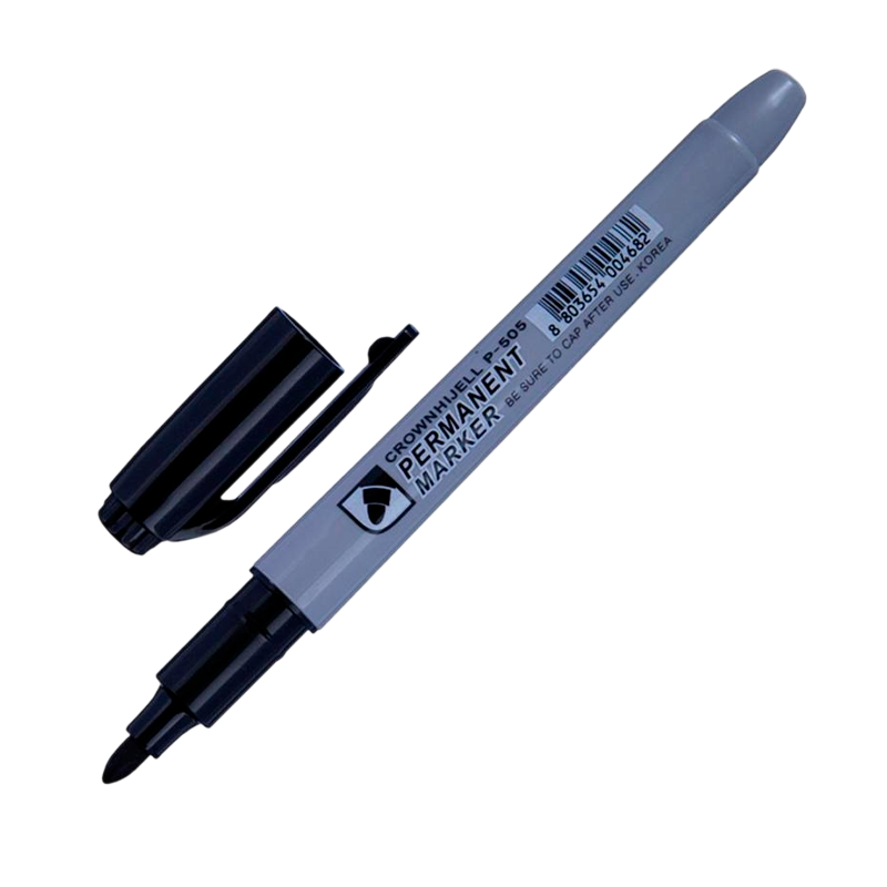 Маркер перманентный Crown Multi Marker P-505 2.0мм черный (1/12/1152)