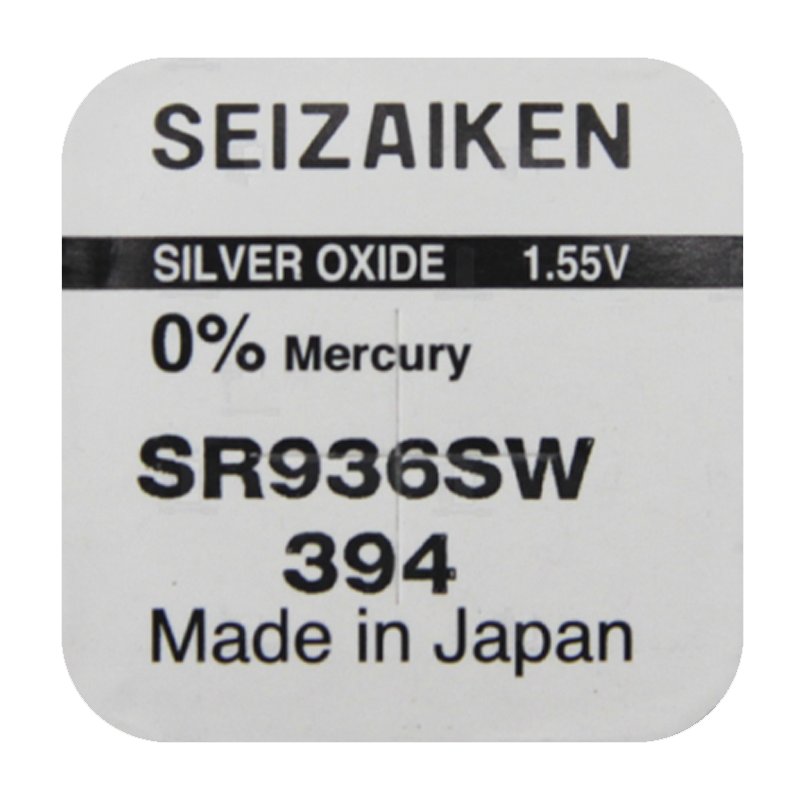 Батарейка SEIZAIKEN 394 (SR936SW) Silver Oxide 1.55V (1/10/100/1000)