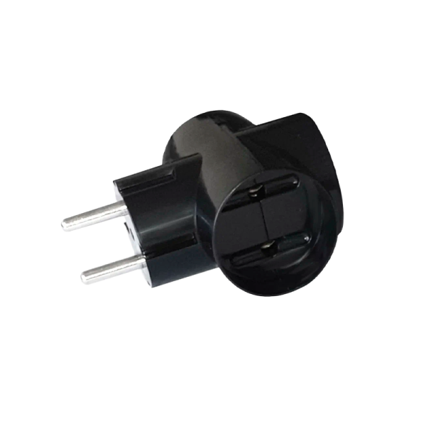 Разветвитель Прогресс 3р.Б/З черный (1/20/240)