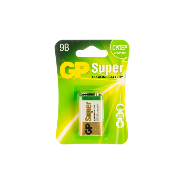 Батарейка GP Super Крона 6LR61 Shrink 1 Alkaline 9V (1/10/200)