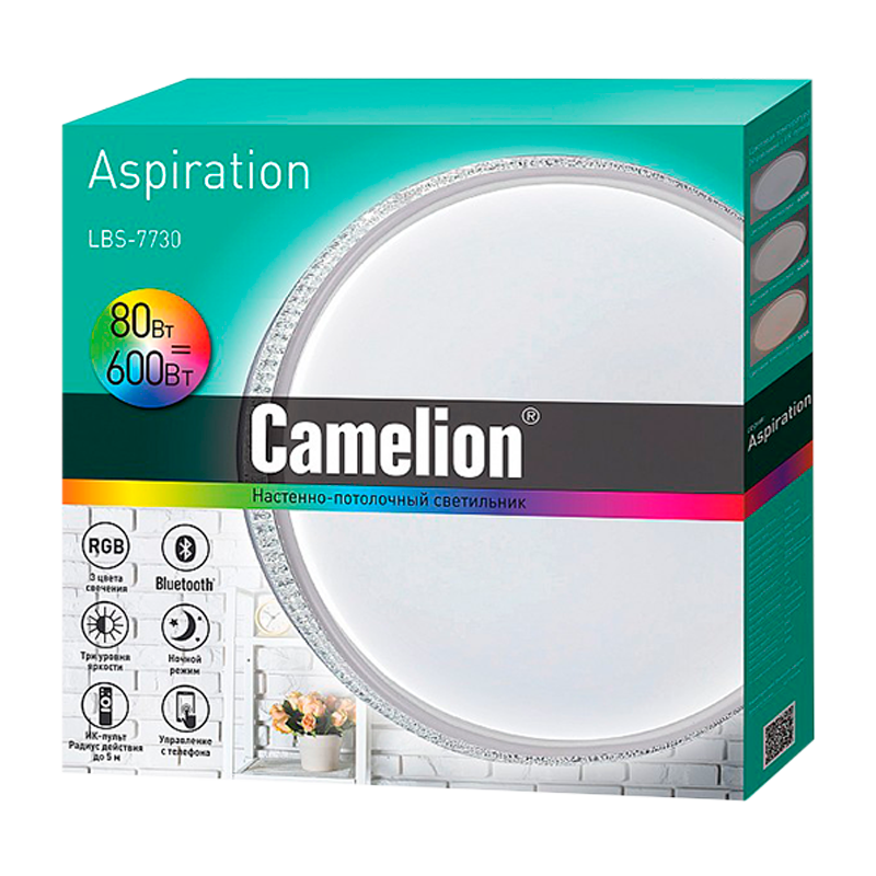 Светильник Управляемый Camelion LBS-7730 80W 230V белый