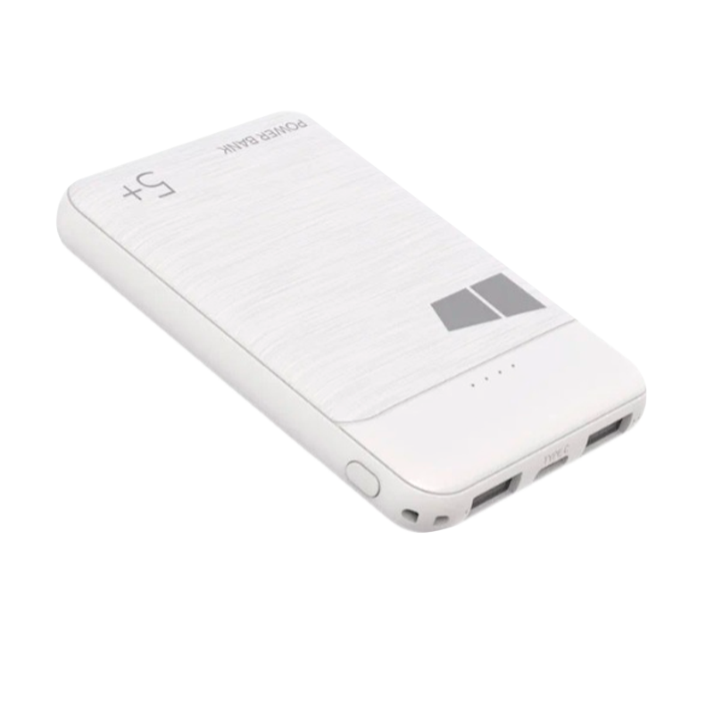 Внешний аккумулятор MORE CHOICE PB33-05 5000mAh 2.1A 2USB белый