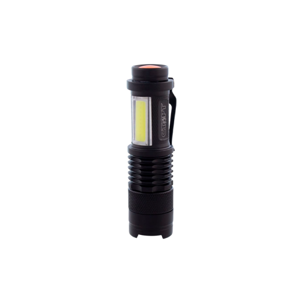 Фонарь туристический Старт LHE 206–C1 8W от батареек черный (1/50/200)