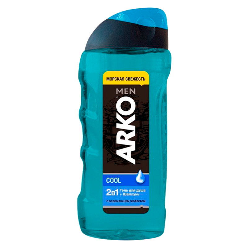 Гель для душа мужской Arko COOL 2в1 260мл (1/12)