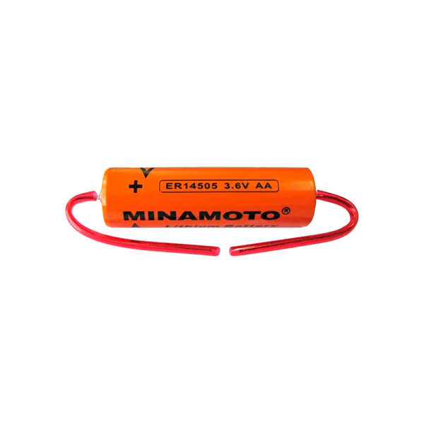 Батарейка Minamoto 14505 Shrink 1 Li-SOCl2 3.6V 2400mAh с выводами (1/38)