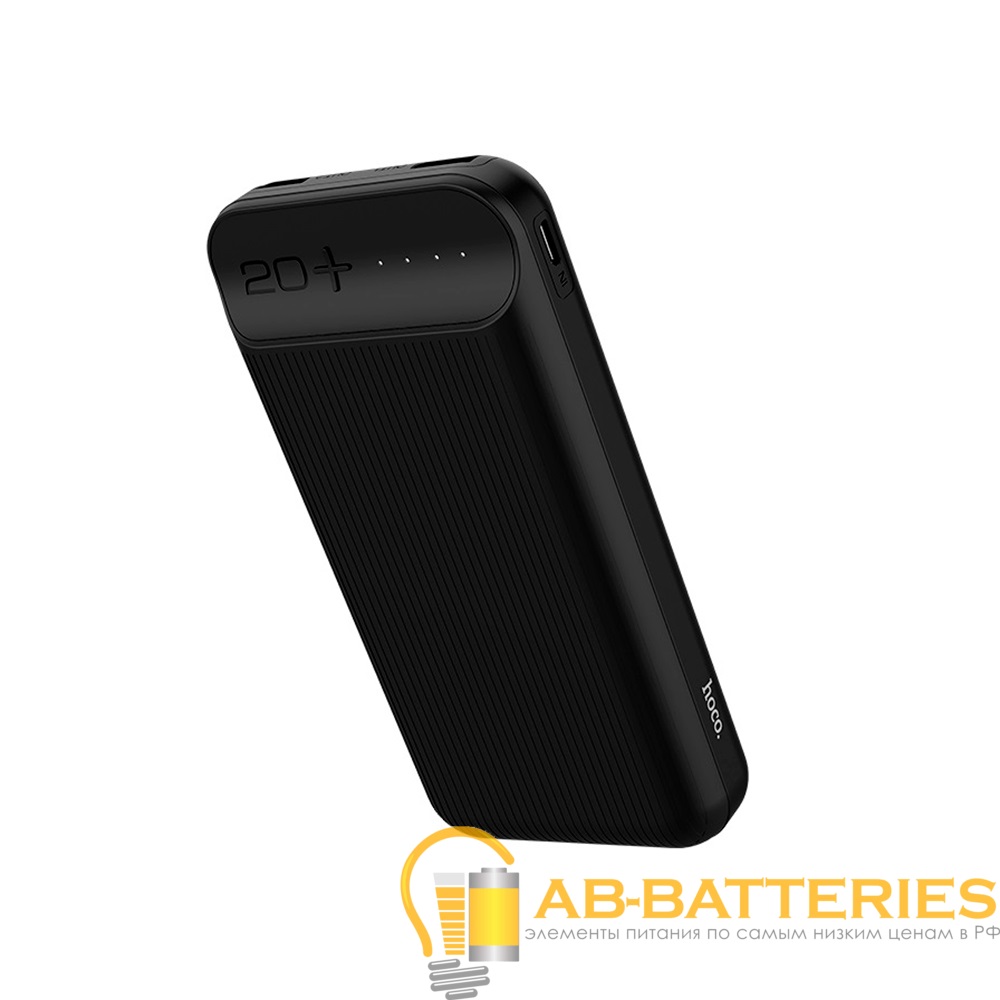 Внешний аккумулятор HOCO J52A 20000mAh 2.0A 2USB черный (1/30)