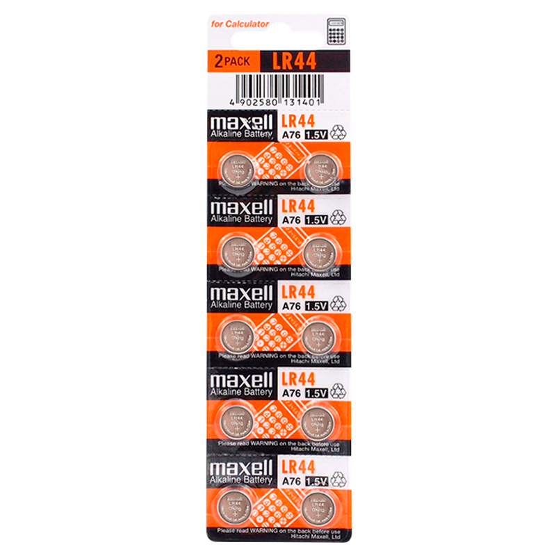 Батарейка Maxell G13/LR1154/LR44/357A/A76 BL10 Alkaline 1.5V (10/200/3600/7200)