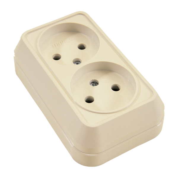 Выключатель Makel Defne 1-клав.10A пластик с подсветкой белый 42001025 (1/12)