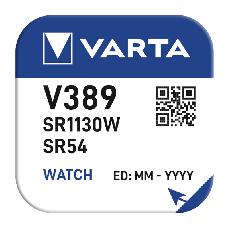 Батарейка Varta 389 BL1 Silver Oxide 1.55V (1/10/100)