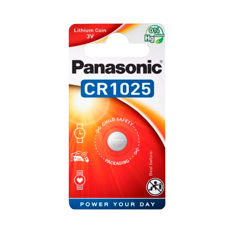 Батарейка Panasonic Power Cells CR1025 BL1 Lithium 3V (1/12)