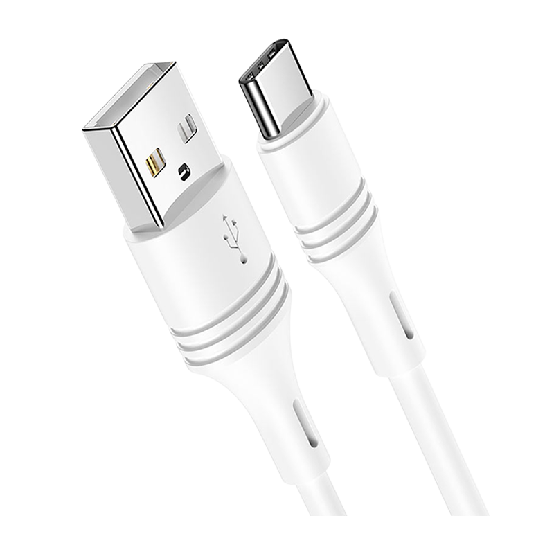 Кабель Borofone BX43 USB (m)-Type-C (m) 1.0м 2.4A ПВХ белый (1/360)