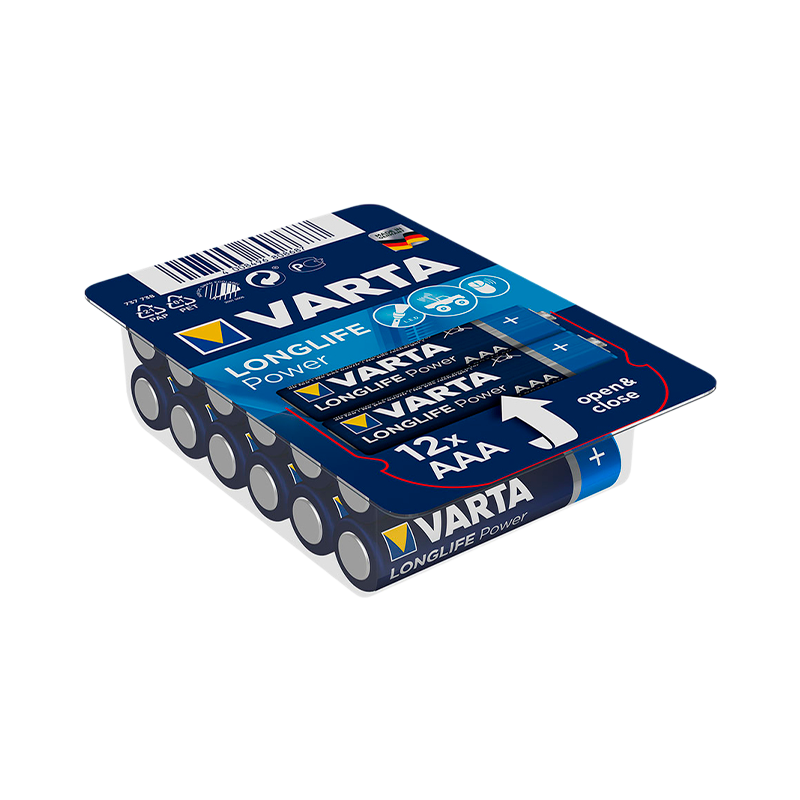 Батарейка Varta LONGLIFE POWER (HIGH ENERGY) LR03 AAA BOX12 Alkaline 1.5V (4903) (12/288/69120)