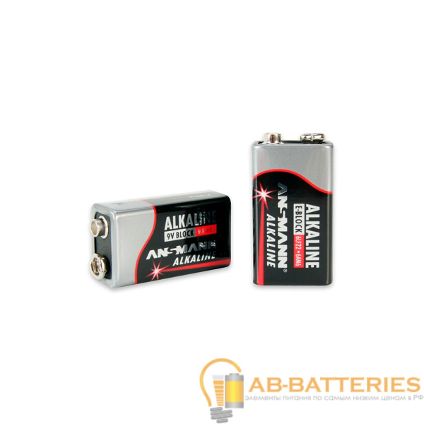 Батарейка ANSMANN RED  6LR61  SR2, в упак 20 шт