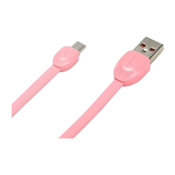 USB кабель REMAX Shell (Micro) RC-040M, Розовый (1M, 2.1A)  (35)