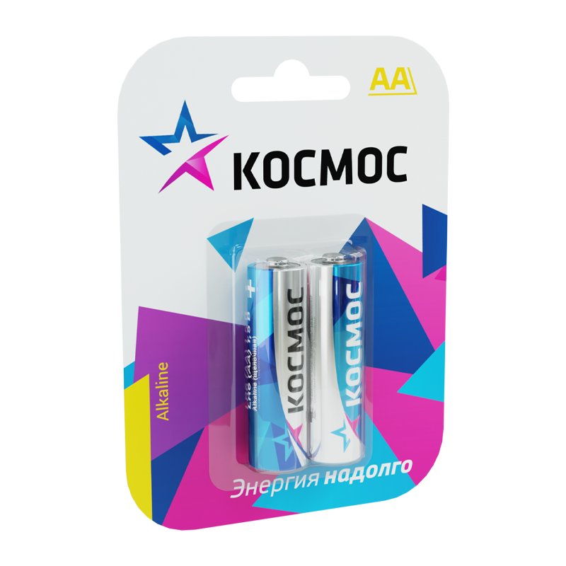 *Батарейка Космос LR6 AA BL2 Alkaline 1.5V (2/24/288) 