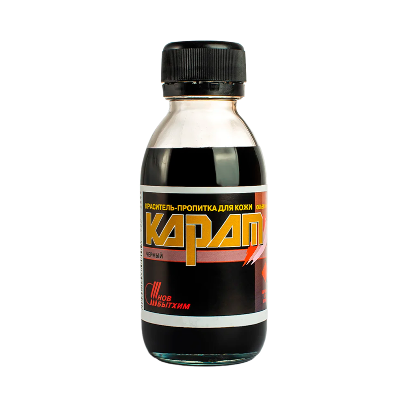 Краситель-пропитка для кожи Новбытхим "Карат", черный, флакон 100 мл (1/20)