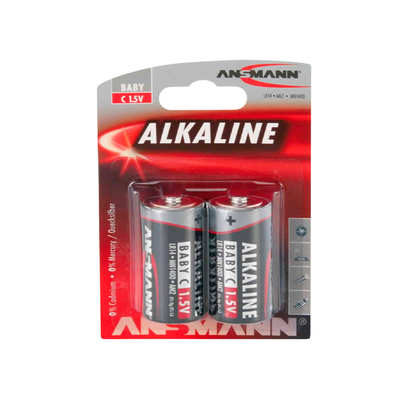 Батарейка ANSMANN RED LR14&nbsp;&nbsp;BL2
