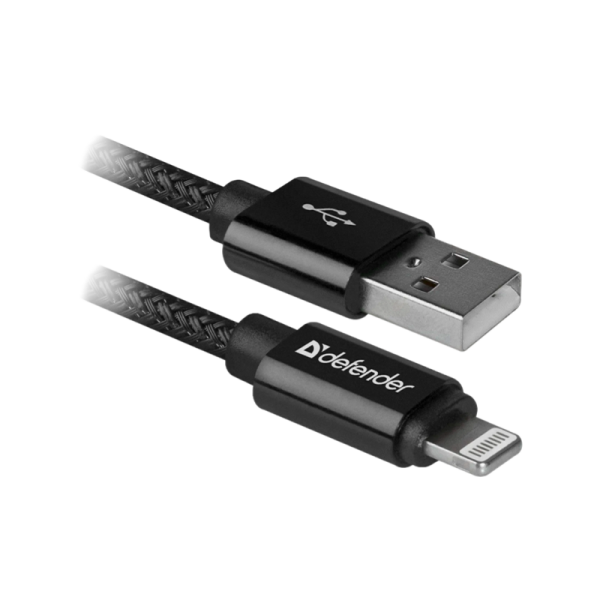 Кабель Defender ACH01-03T PRO USB2.0 (m)-Lightning (m) 1.0м 2.1A черный