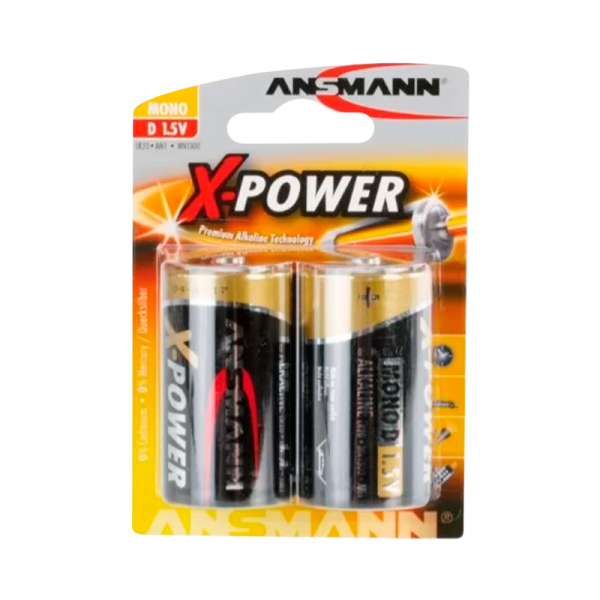 Батарейка ANSMANN X-POWER  LR20 BL2