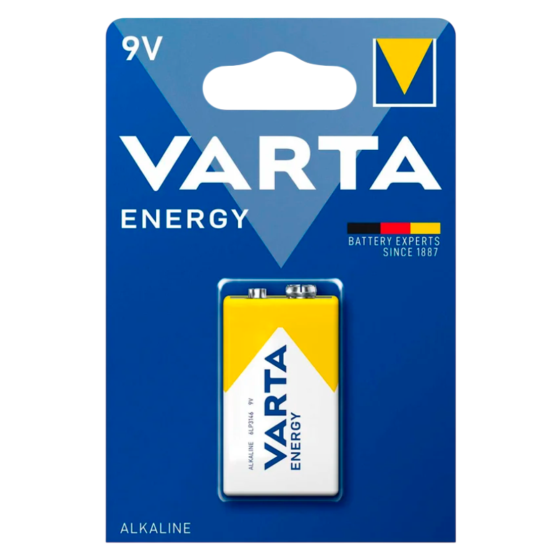 Батарейка Varta ENERGY Крона 6LR61 BL1 Alkaline 9V (4122) (1/10/50)