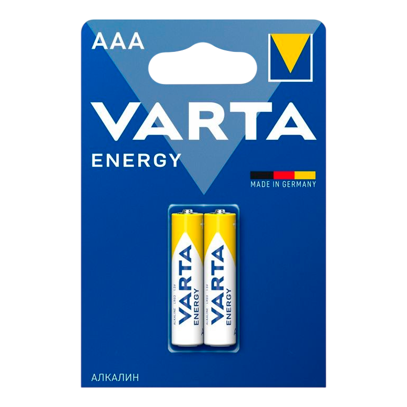 Батарейка Varta ENERGY LR03 AAA BL2 Alkaline 1.5V (4103) (2/20/100)