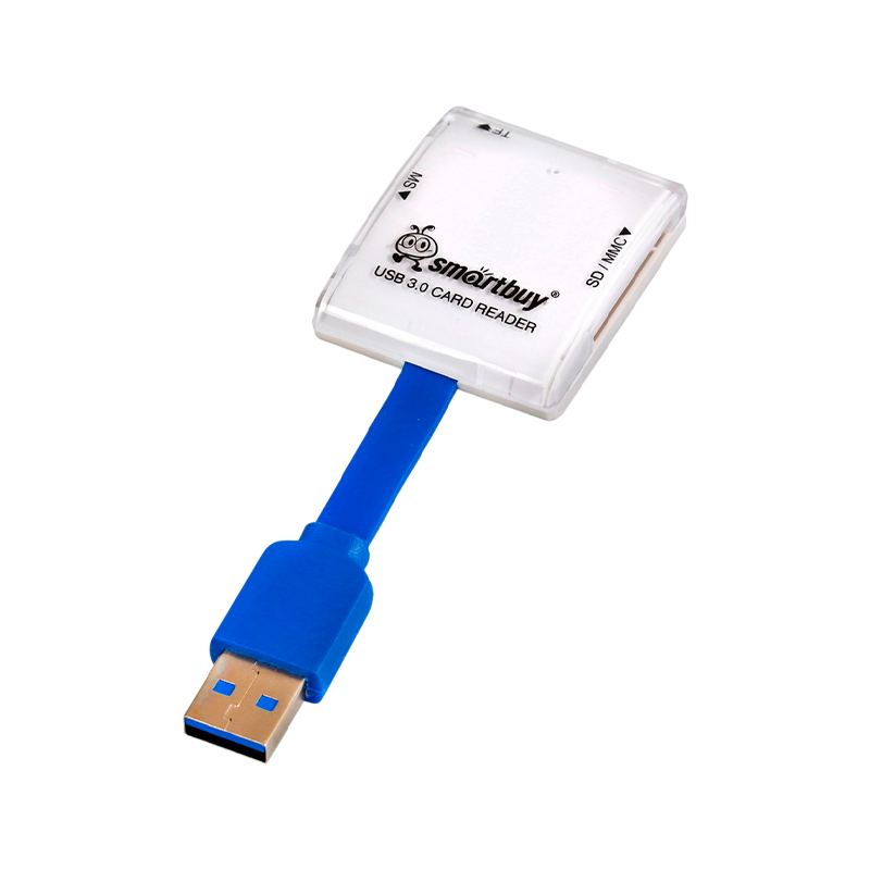 Картридер Smartbuy 700 USB3.0 SD/microSD/MS/M2 белый (1/20)