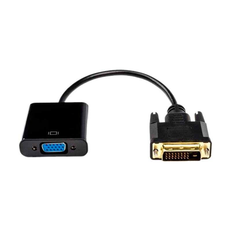 Переходник Atcom DVI-D 25 (m)-VGA (f) черный (1/5/250)