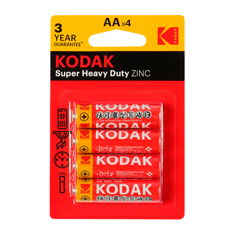 Батарейка Kodak Extra R6 AA BL4 Heavy Duty 1.5V (4/80/400/26400)