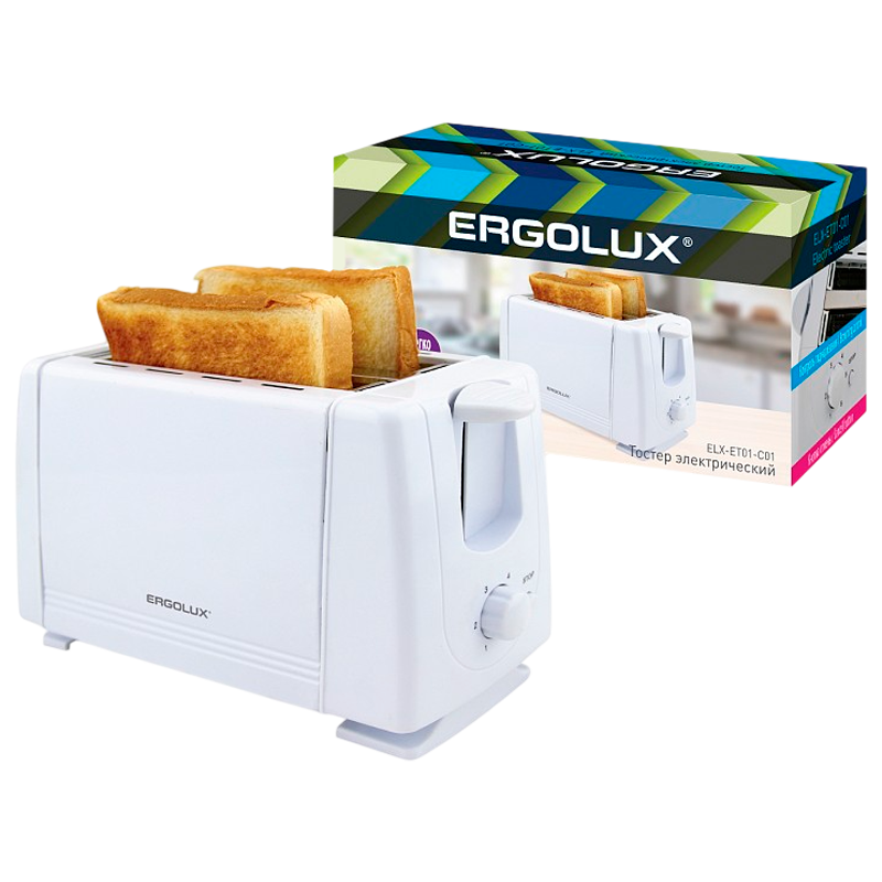Тостер Ergolux ELX-ET01-C01