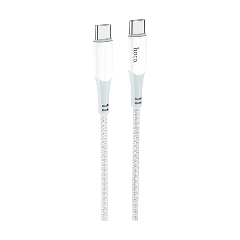 Кабель HOCO X70 Type-C (m)-Type-C (m) 1.0м 3.0A 60W нейлон белый (1/31/310)