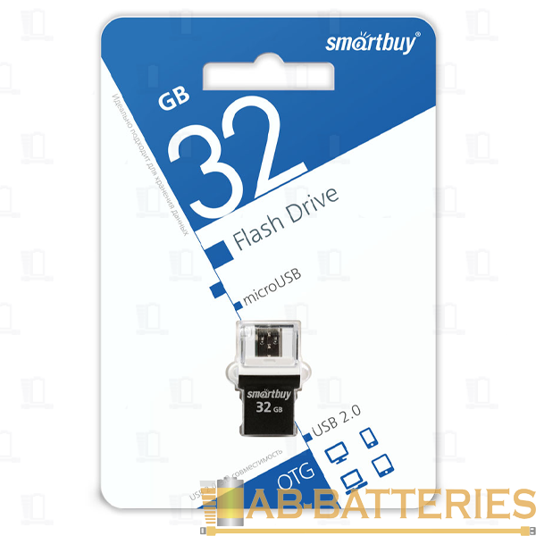 Флеш-накопитель Smartbuy POKO 32GB USB2.0 пластик черный