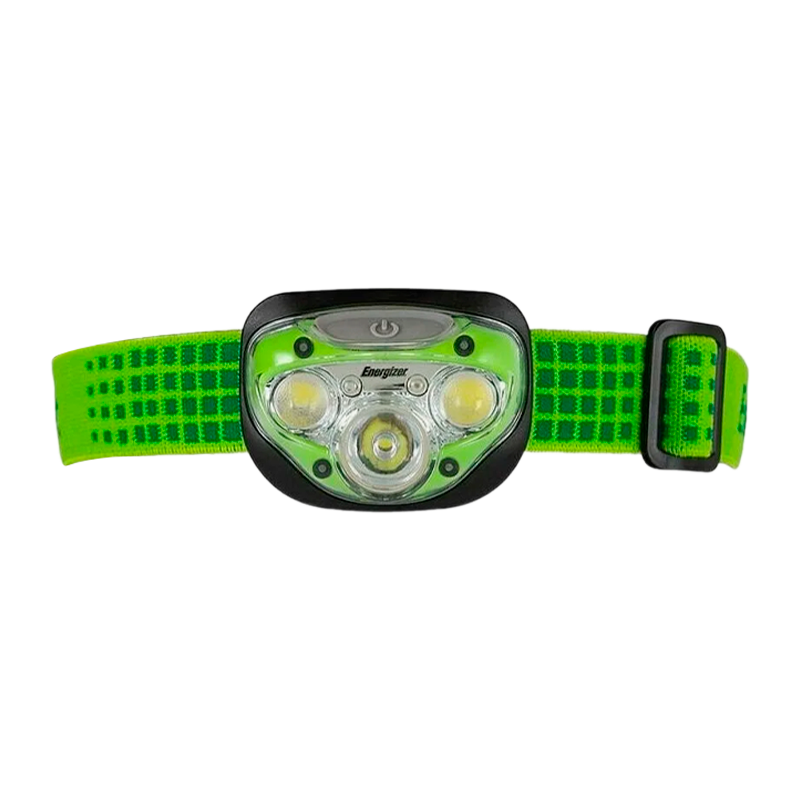 Фонарь налобный Energizer Vision HD+ 3LED от батареек 3 режима зеленый