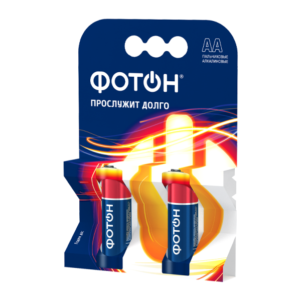Батарейка Фотон LR6 AA BL2 Alkaline 1.5V (2/20/240)