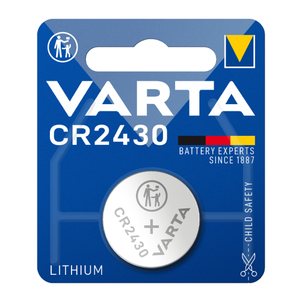Батарейка Varta ELECTRONICS CR2430 BL1 Lithium 3V (6430) (1/10/100)