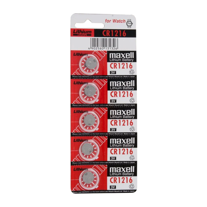 Батарейка Maxell CR1216 BL5 Lithium 3V (5/100/2000)