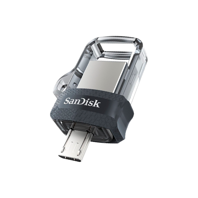 Флеш-накопитель SanDisk Ultra Android Dual Drive DD3 128GB USB3.0 microUSB (m) пластик черный