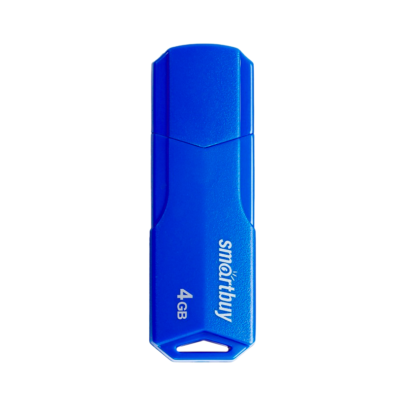 Флеш-накопитель Smartbuy Clue 4GB USB2.0 пластик синий