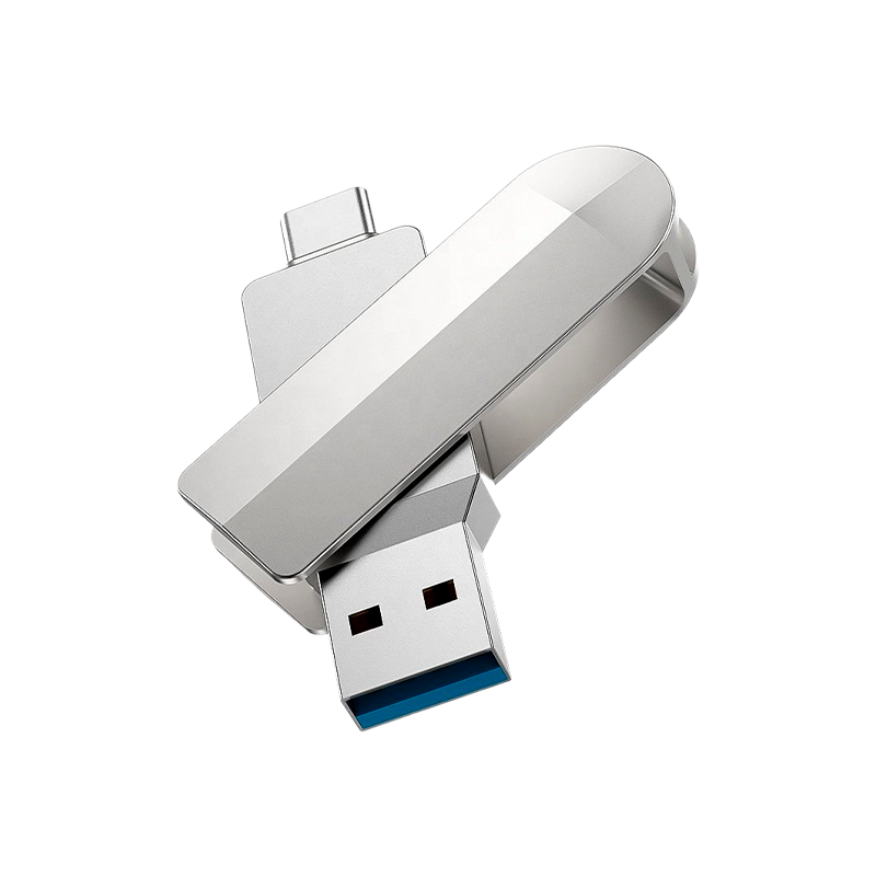 Флеш-накопитель HOCO Wise UD10 16GB USB3.0 Type-C (m) металл серебряный (1/25)