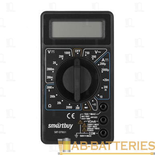 Мультиметр Smartbuy tools DT831, многофункц., в комплекте: набор щупов, крона,  (SBT-DT831)/100