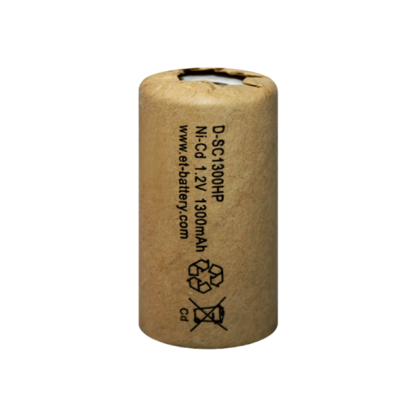 Аккумулятор ET D-SC1300HP 1300мАч, Ni-CD в картоне, с повышенной токоотдачей (1/25/400)