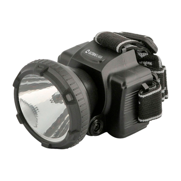 Фонарь налобный Ultraflash LED5366 0.5W 1LED 2 режима черный (1/5/100)